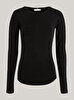 Kadın Slim 5X2 Rib O-Nk T-Shirt