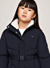 Kız Çocuk Teddy Collar Mid Puffer Mont
