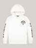 Erkek Çocuk Flags Embroidered Hoodie