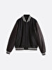 Erkek Dc Wool Leather Varsity Bomber Ceket