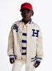 Erkek Çocuk Twill Badge Varsity Bomber Ceket