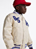 Erkek Çocuk Twill Badge Varsity Bomber Ceket