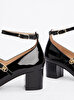 Kadın Pump Double Strap Topuklu Ayakkabı