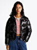 Kadın Tjw Shiny Hood Badge Puffer Mont