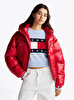 Kadın Tjw Shiny Hood Badge Puffer Mont