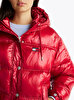 Kadın Tjw Shiny Hood Badge Puffer Mont