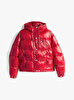 Kadın Tjw Shiny Hood Badge Puffer Mont