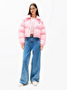 Kadın Tjw Crp Badge Collar Puffer Mont
