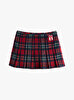 Kadın Tjw Plaid Pleated Etek
