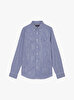 Erkek Flex Poplin Gingham Gömlek