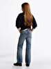 Kız Çocuk Flare Vintage Jean Pantolon