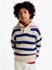 Erkek Çocuk Stripe Mockneck Kazak
