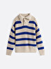 Erkek Çocuk Stripe Mockneck Kazak