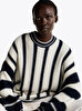 Kadın Mix Stripe Kazak