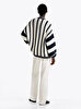 Kadın Mix Stripe Kazak
