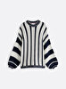 Kadın Mix Stripe Kazak