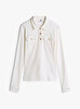 Kadın Slim Gold Btn Polo T-Shirt