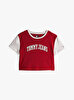 Kadın Tjw Reg Crop Varsity T-Shirt
