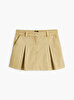 Kadın Tjw Mini Front Pleated Etek
