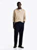 Erkek Jacquard Stripe Polo T-Shirt