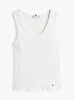 Kadın Contrast Soft V-Nk T-Shirt