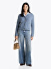 Kadın Wide Leg Hw Jean Pantolon