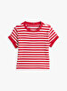 Kız Çocuk Ruffle Stripe T-Shirt