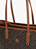 Kadın Th Monoplay Leather Tote Çanta