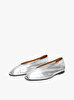 Kadın Soft Metal Leather Babet