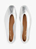 Kadın Soft Metal Leather Babet