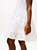 Kız Çocuk Embroidered Cotton Elbise