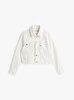 Kız Çocuk Trucker  White Denim Ceket