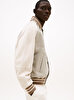 Erkek Suede Varsity Bomber Ceket