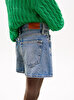 Kadın Denim Mini Flare Şort