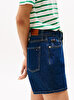 Kadın Denim Mini Flare Şort
