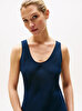 Kadın Textured Linen Tank Elbise