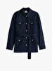 Kadın Gold Button Utility Ceket