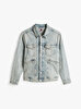 Erkek Isaac Relaxed Trucker Denim Ceket