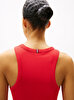 Kadın Rib Tank Pleated Elbise