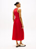 Kadın Rib Tank Pleated Elbise
