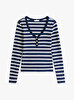 Kadın Slim Henley Scoop T-Shirt