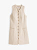 Kadın Linen Mix Sleeveless Elbise