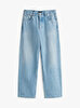 Erkek 5 Pocket Wide Jean Pantolon
