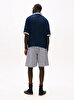 Erkek Open Mesh Zip Polo Yaka Kazak