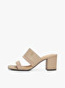 Kadın Leather & Suede Block Topuklu Terlik