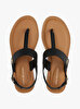 Kadın Leather Thong Sandalet
