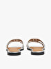 Kadın TH Logo Strap Metallic Terlik
