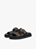 Kadın Leather Sporty Mule Terlik