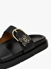Kadın Leather Sporty Mule Terlik