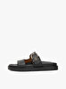 Kadın Leather Sporty Mule Terlik